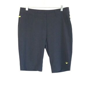 Nike Golf tour performance Dri fit Bermuda shorts size Medium black neon yellow